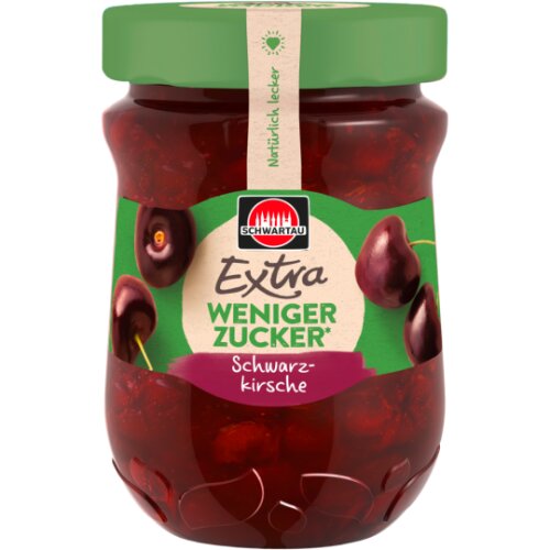 Schwartau Weniger Zucker Schwarzkirsche 300g