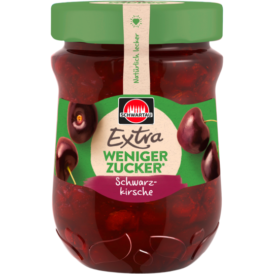 Schwartau Weniger Zucker Schwarzkirsche 300g