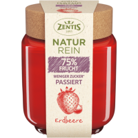 Naturrein 75% Fruchtaufstrich Erdbeere passiert 200g