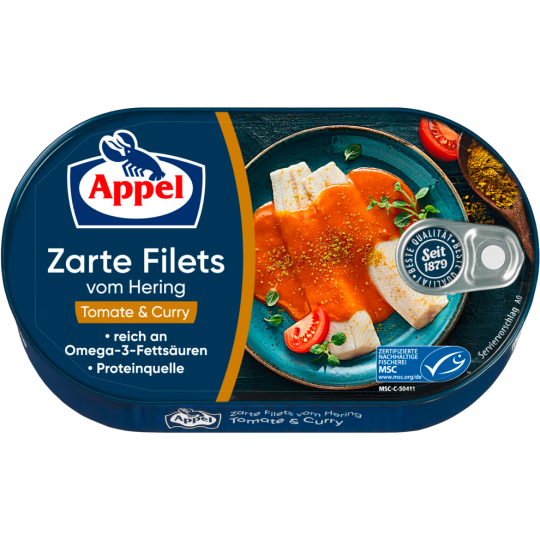 MSC Appel Heringsfilets Tomate&Curry 200g