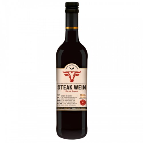 Steak Wein Vin de France halbtrocken 0,75l