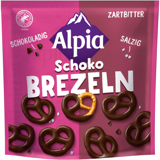 Alpia Schoko Brezeln Zartbitter 140g