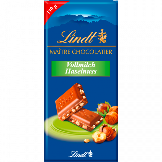 Lindt Tafel Vollmilch Haselnuss 110g