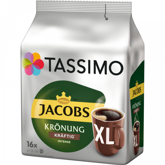 Tassimo Jacobs Krönung Kaffee Kapseln kräftig XL 16ST 144g
