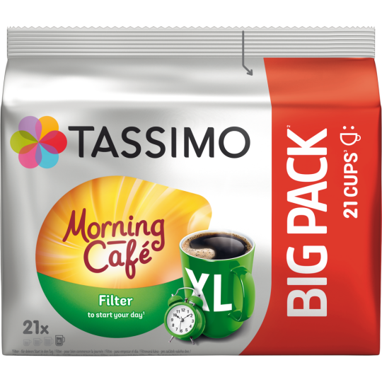 Tassimo Kaffee Kapseln Morning Cafe Filter XL 21ST 157,5g