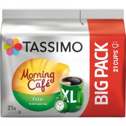 Tassimo Kaffee Kapseln Morning Cafe Filter XL 21ST 157,5g