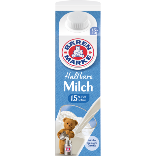 Bärenmarke Die haltbare Milch fettarm 1,5% 1l
