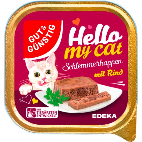 Gut & Günstig Schlemmerhappen mit Rind 100g
