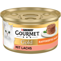 Gourmet Gold Ragout Raffinesse Lachs Katzennassnahrung 85g