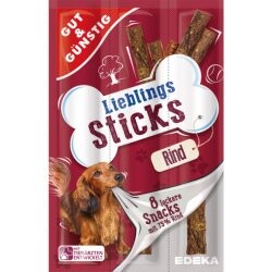 Gut & Günstig Lieblingssticks mit Rind 8x11g