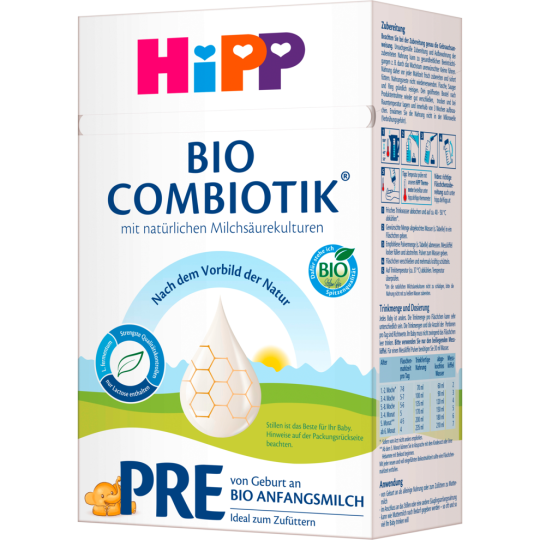 Bio Hipp Milchnahrung Pre Combiotik 600g
