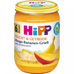 Bio Hipp Mango-Bananen-Grieß ohne Zuckerzusatz ab...
