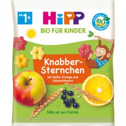Bio Hipp Für Kinder Knabber Sternchen mit Apfel,...