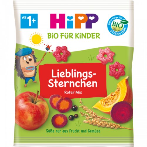 Bio Hipp Für Kinder Lieblings Sternchen Roter Mix ab 1+ 30g