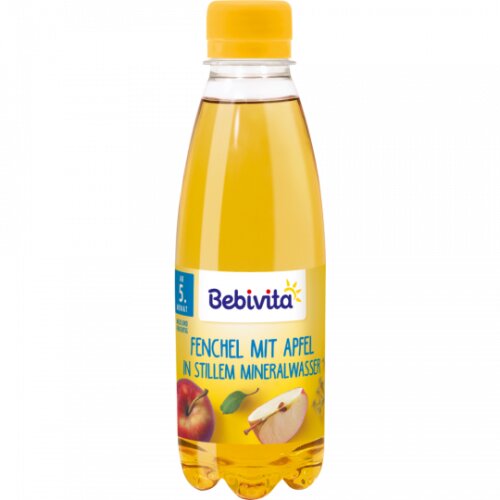Bio Bebivita Fenchel mit Apfel in stillem Mineralwasser ab dem 5.Monat 0,5l DPG