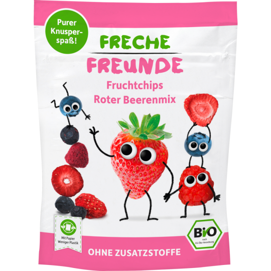 Bio Freche Freunde Roter Beerenmix Fruchtchips 10g