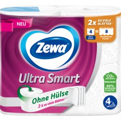 Zewa Ultra Smart Toilettenpapier weiß 4-lagig 4x280BL