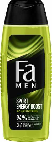 FA Men 3in1 Körper, Haar&Gesicht Duschgel Sport Energy Boost 250ml