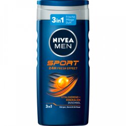 Nivea Men 3in1 Duschgel Sport 24H Fresh Effect 250ml
