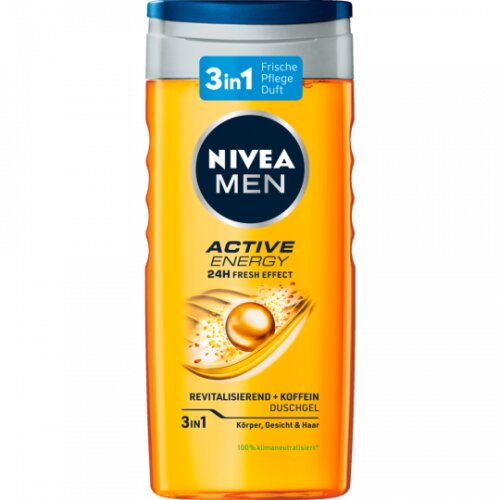 Nivea Men 3in1 Duschgel Active Energy 24H Fresh Effect 250ml