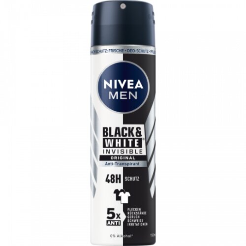 Nivea Men Deospray Black&White Invisible Antitranspirant 150ml
