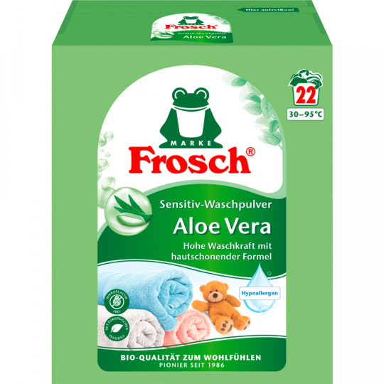 Frosch Waschpulver Sensitive Aloe Vera 1,45kg 22WL