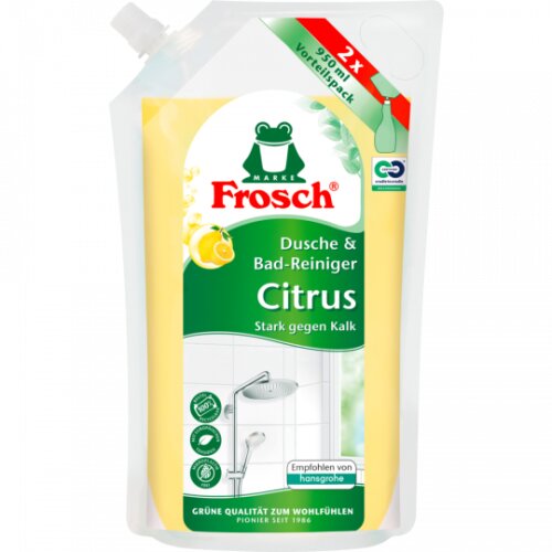 Frosch Citrus Dusche & Bad Reiniger Nachfüllbeutel 950ml