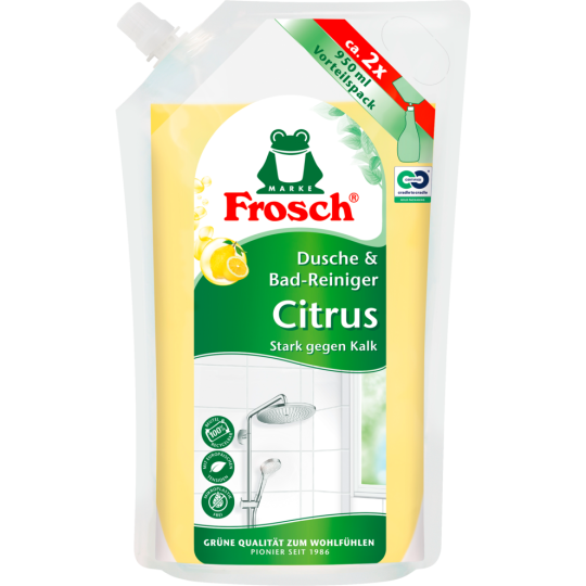 Frosch Citrus Dusche & Bad Reiniger Nachfüllbeutel 950ml