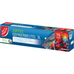 Gut & Günstig Ziptec-Gefrierbeutel 3l 15ST