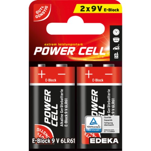 GUT&GÜNSTIG Power Cell Alkaline E-Block 6LR61 9V 2ST