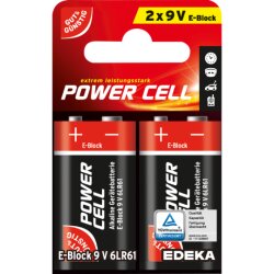 GUT&GÜNSTIG Power Cell Alkaline E-Block 6LR61 9V...