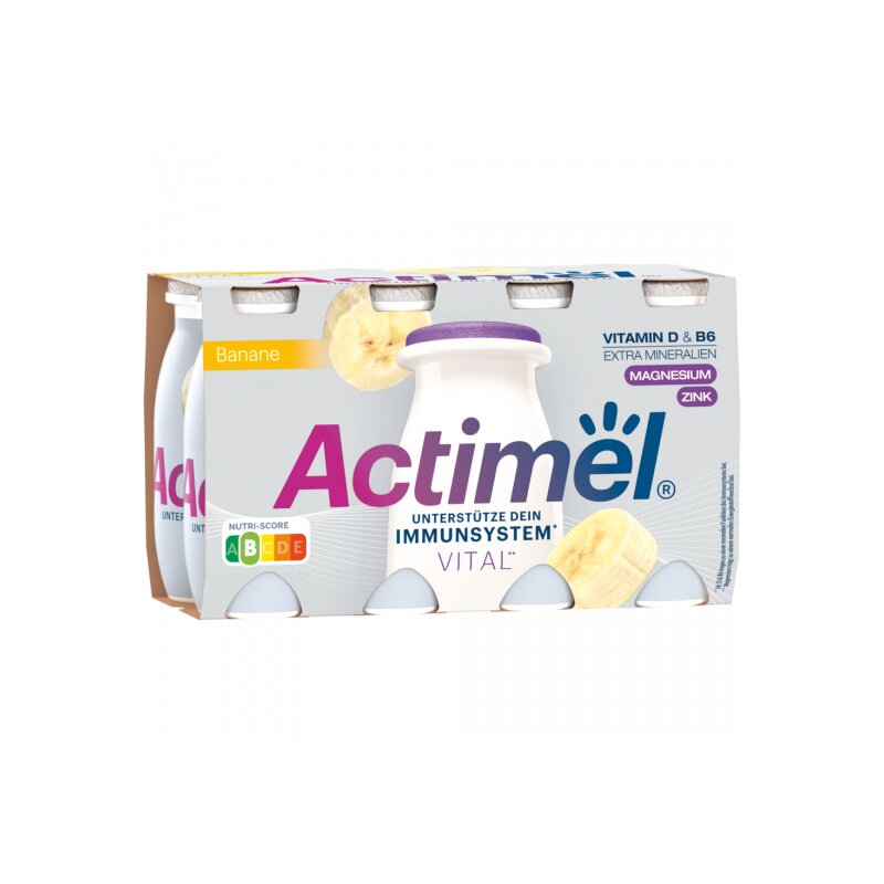 Actimel Drink Vital Banane Zink 8x100g LebensmittelVersand.eu Le