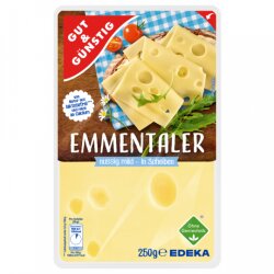 Gut & Günstig Emmentaler Scheiben 45% 250g