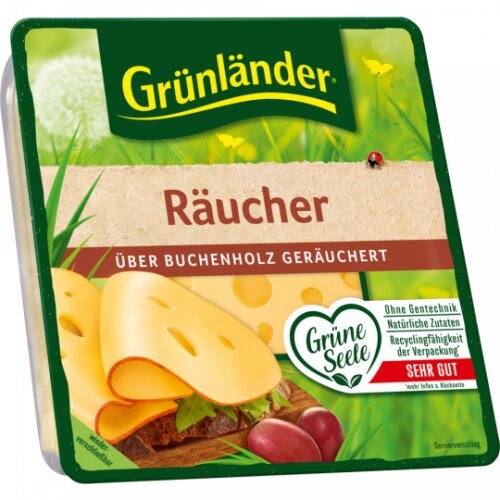 Grünländer Scheiben Räucher 48% Vollfettstufe 120g