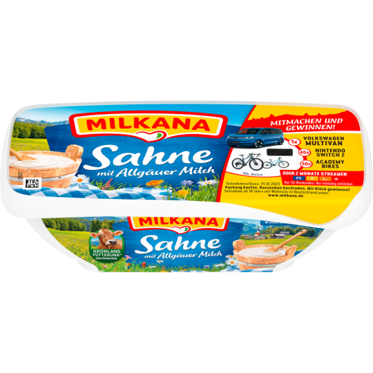 Milkana Frischeschale Sahne 190g