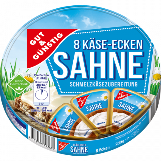 GUT&GÜNSTIG Schmelzkäse Sahne 50% 250g