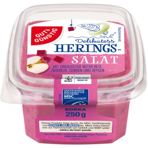 Gut & Günstig Heringssalat rote Bete 250g