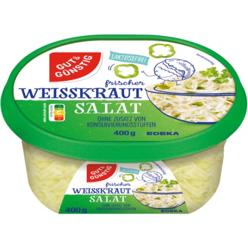 Gut & Günstig Frischer Weißkraut Salat 400g