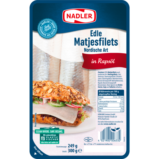 Nadler Edle Matjesfilets nordische Art 300g