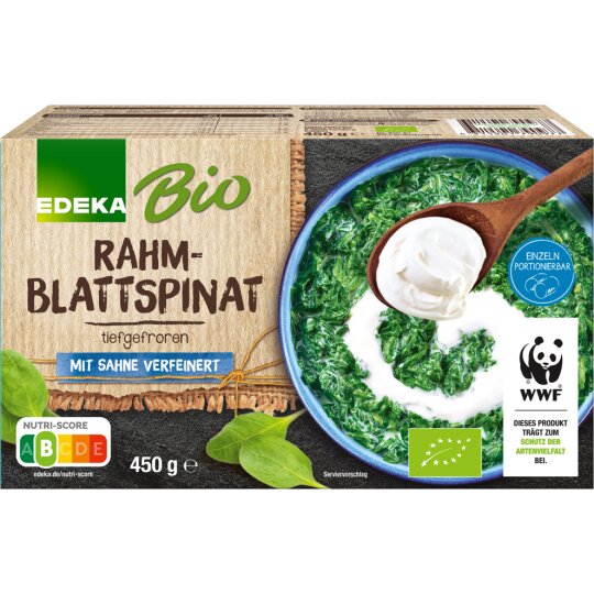 Bio EDEKA Rahm-Blattspinat 450g