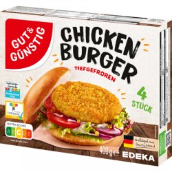 Gut & Günstig Chicken Burger 400g  QS