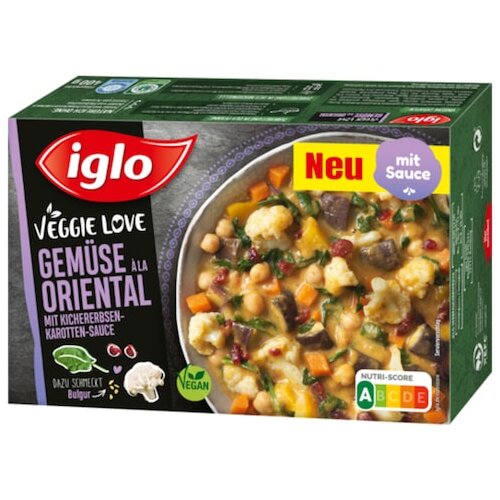 Iglo Veggie Love a la Oriental mit Kichererbsen-Karotten-Sauce 400g