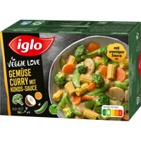 Iglo Veggie Love Gemüse Curry mit Kokos-Sauce 400g