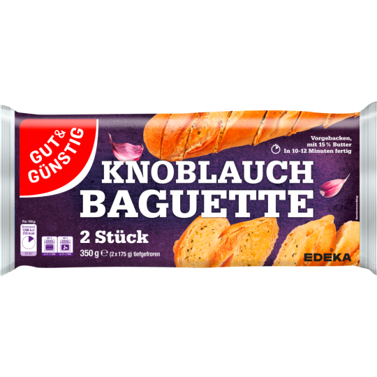 Gut & Günstig Knoblauchbutterbaguette 2ST 350g