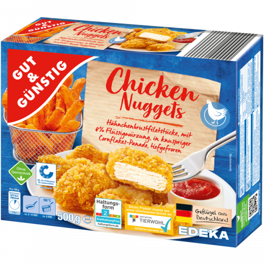 Gut & Günstig Chicken Nuggets 500g  QS