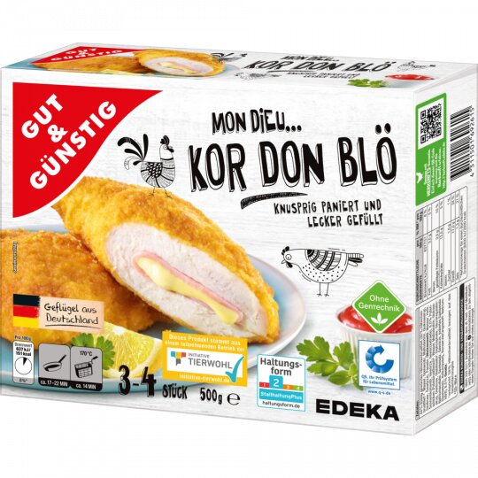 Gut & Günstig Hähnchen-Cordon-Bleu 500g  QS
