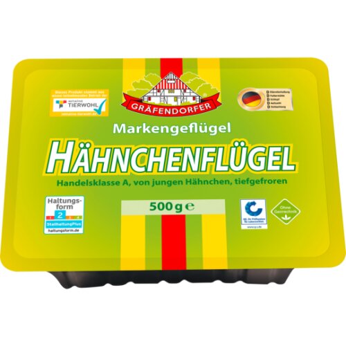 Gräfendorfer Hähnchenflügel 500g QS