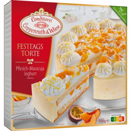 Coppenrath&Wiese Festtagstorte Pfirsich-Maracuja-Joghurt-Torte 1,55kg