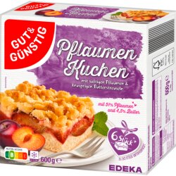 Gut & Günstig Pflaumenkuchen mit Butterstreuseln...