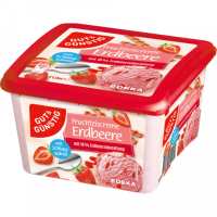 GUT&GÜNSTIG Premium Eiscreme Erdbeere 1l